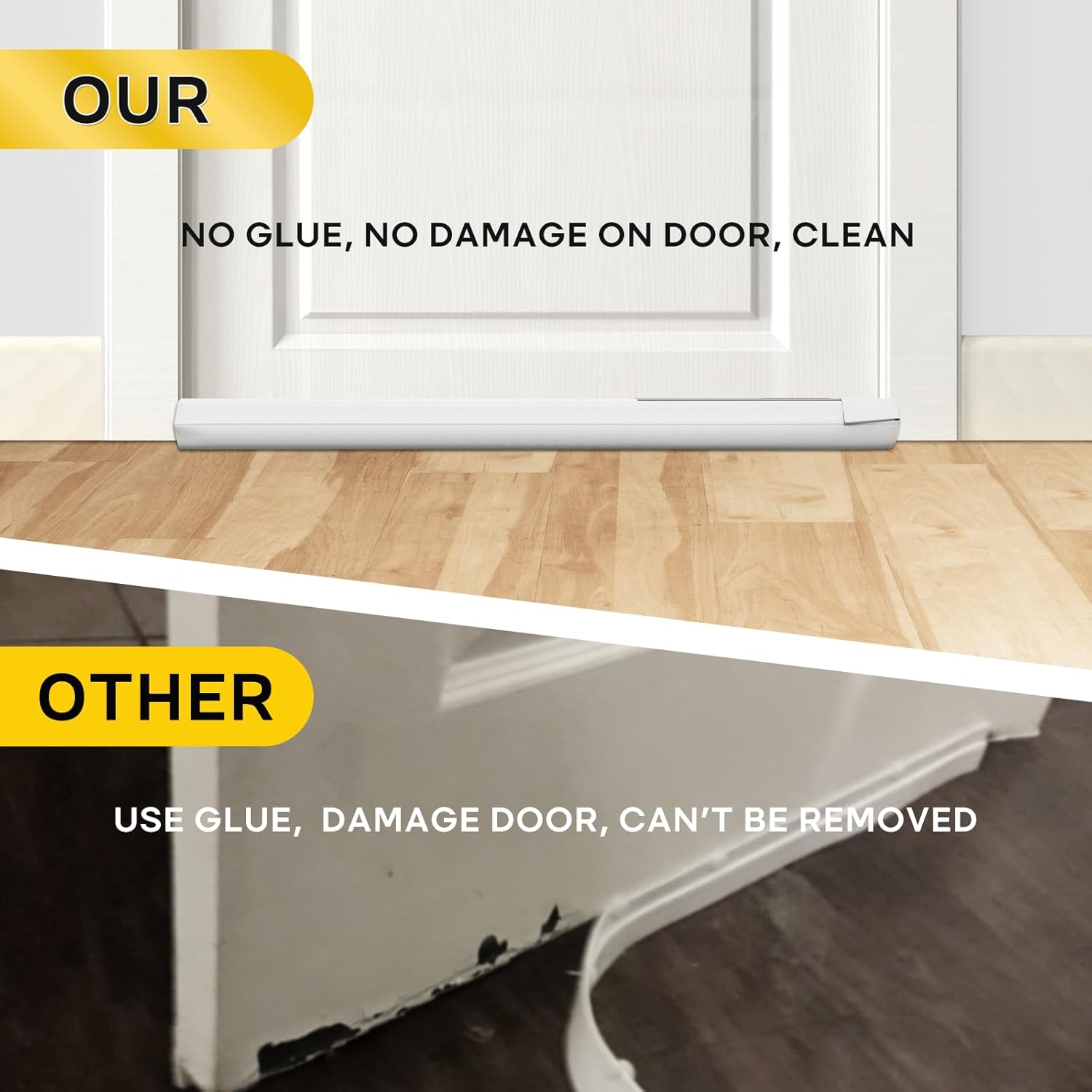 Comfyanno Under Door Draft Stopper - 30 to 36 Fit - Windproof Soundproof