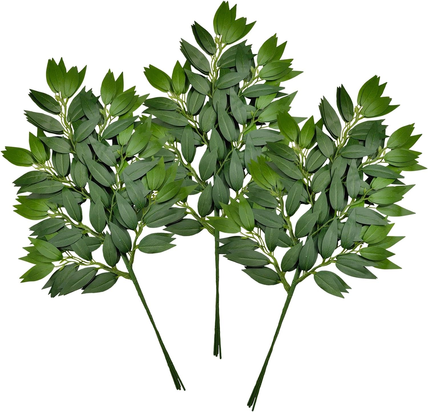 12Pcs Artificial Italian Ruscus Greenery Garland for Wedding Decor
