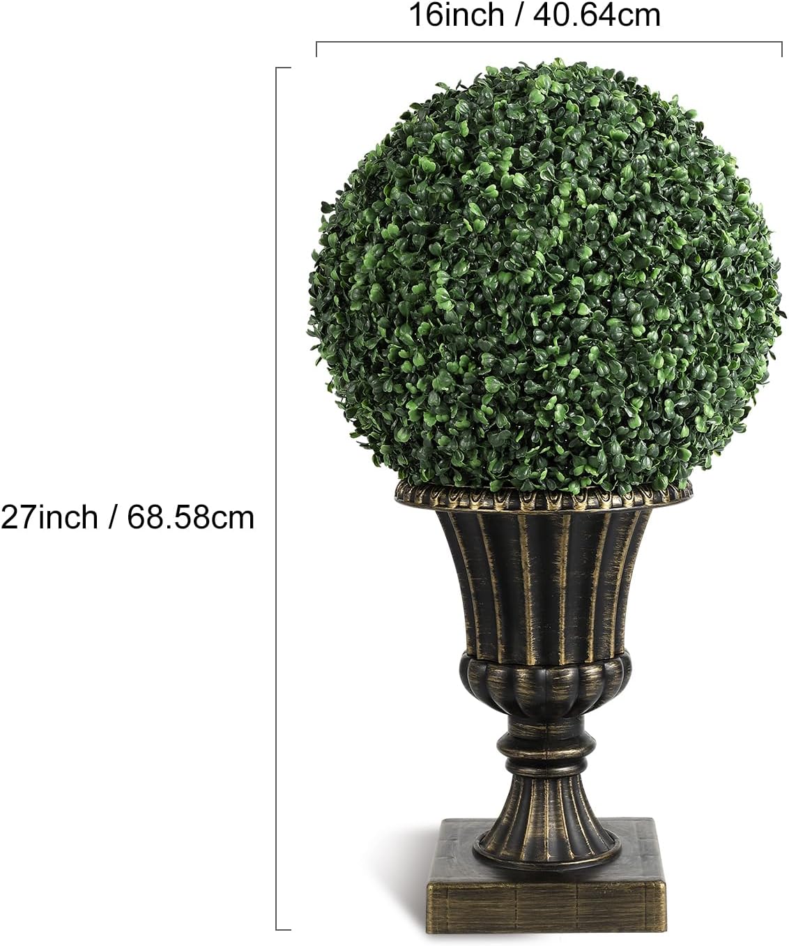 GarveeHome 16 Artificial Topiary Ball with Lights