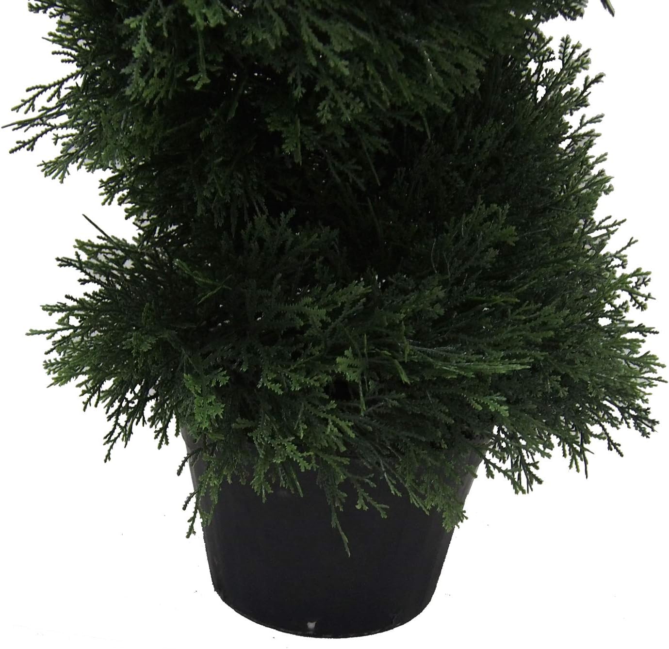 Vickerman 4 Artificial Cedar Spiral Tree - Potted Decor