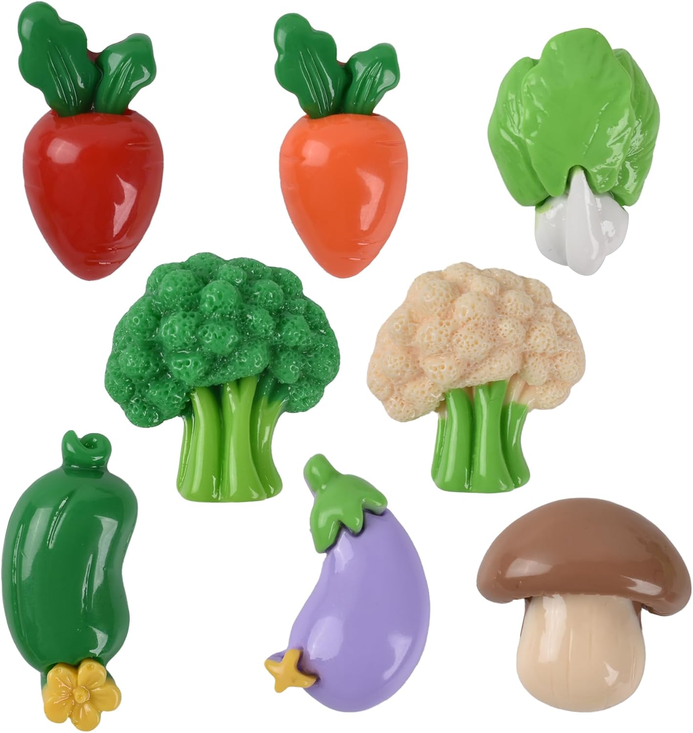 Mini Mixed Vegetables 16Pcs Resin Decor