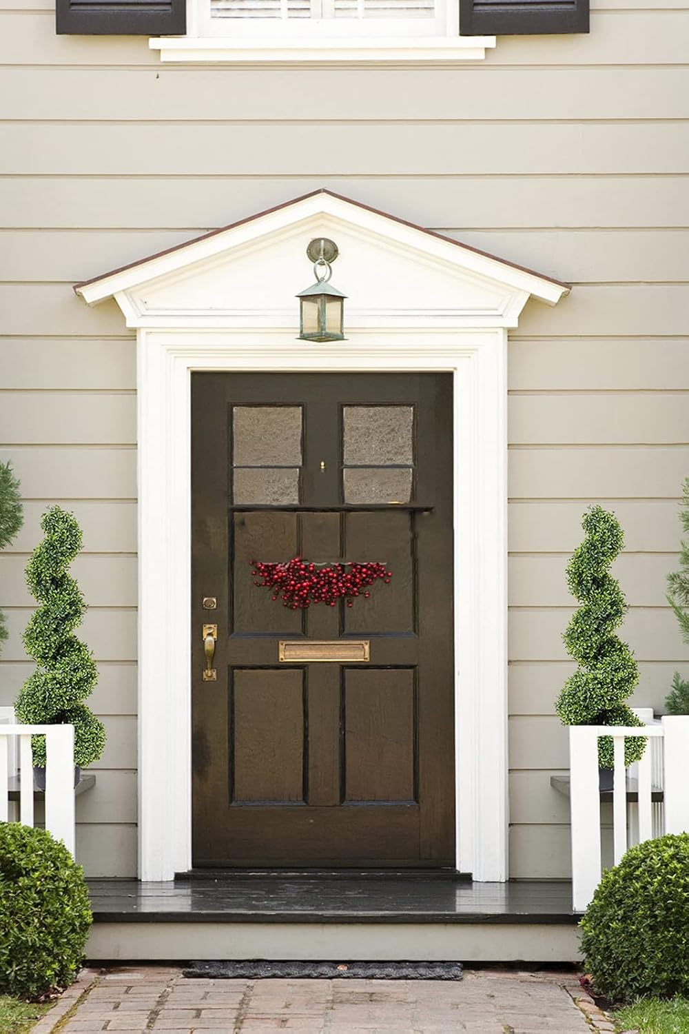 35 Inch Artificial Boxwood Topiary Tree Set of 2