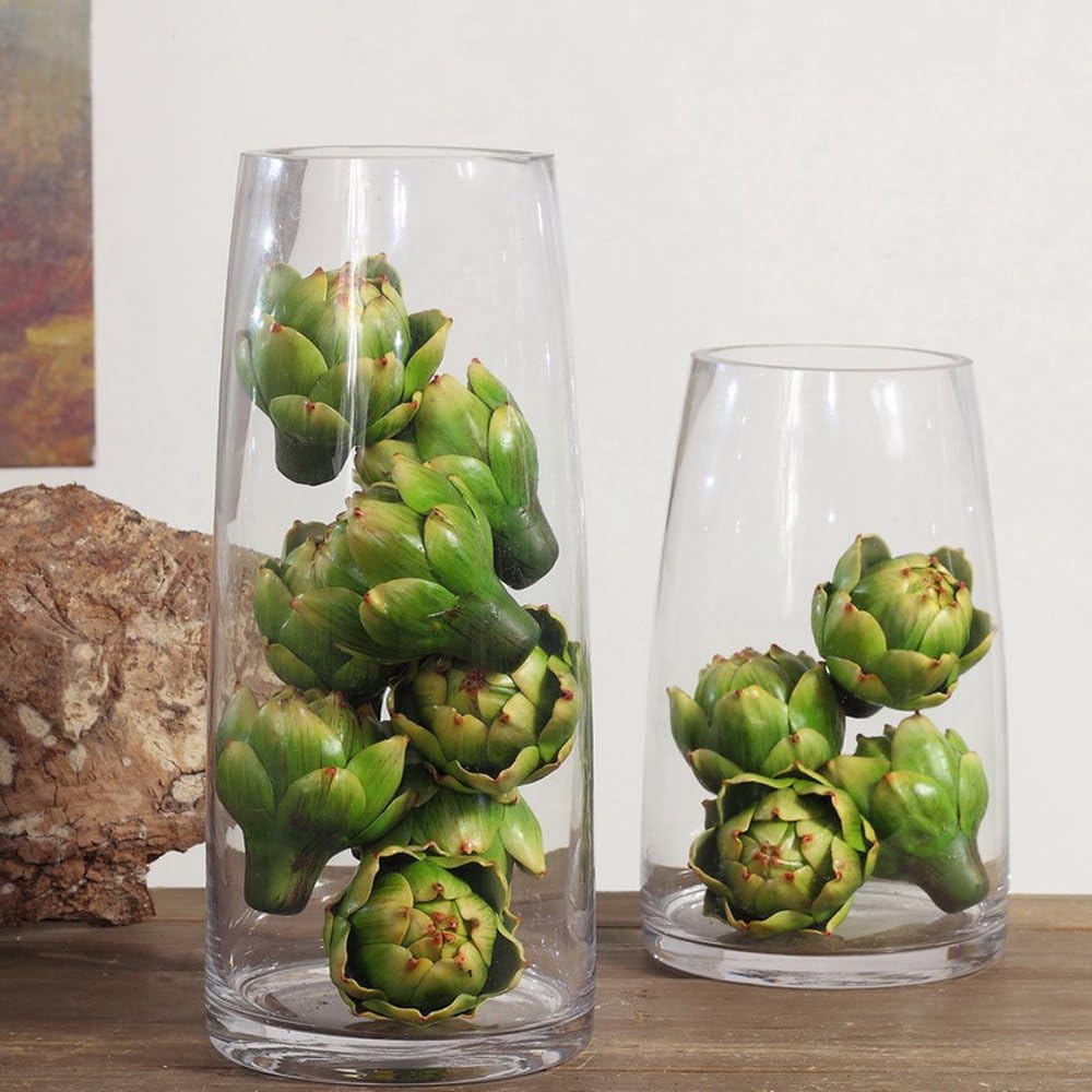 Artificial Artichoke Vegetables Decor Set of 6 Green