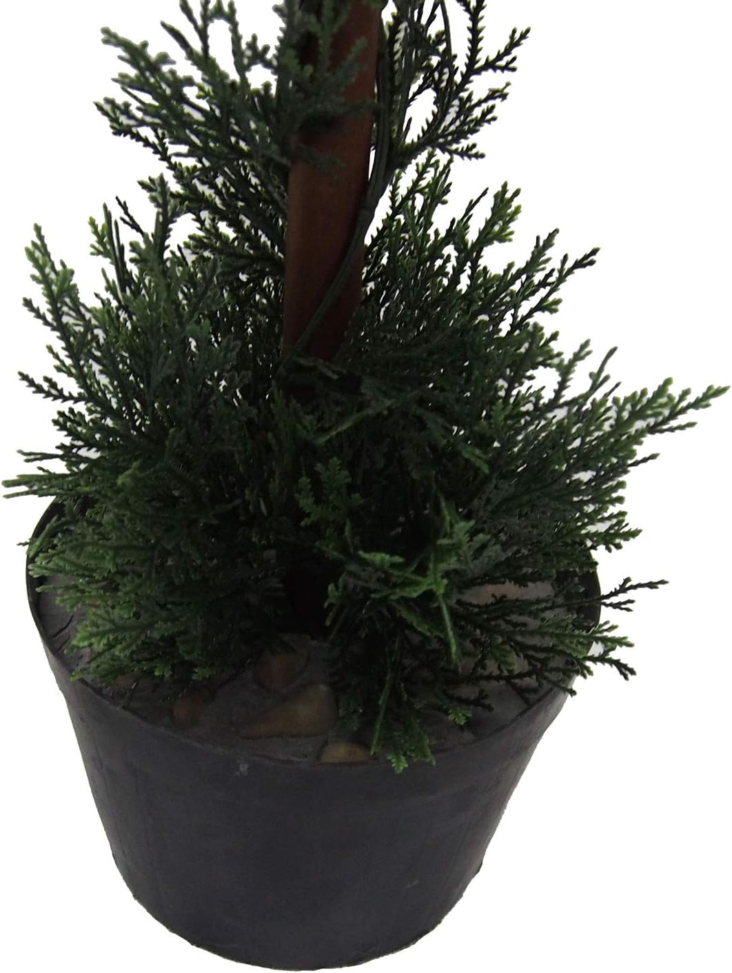 Vickerman 3 Foot Artificial Cedar Topiary Double Ball Tree