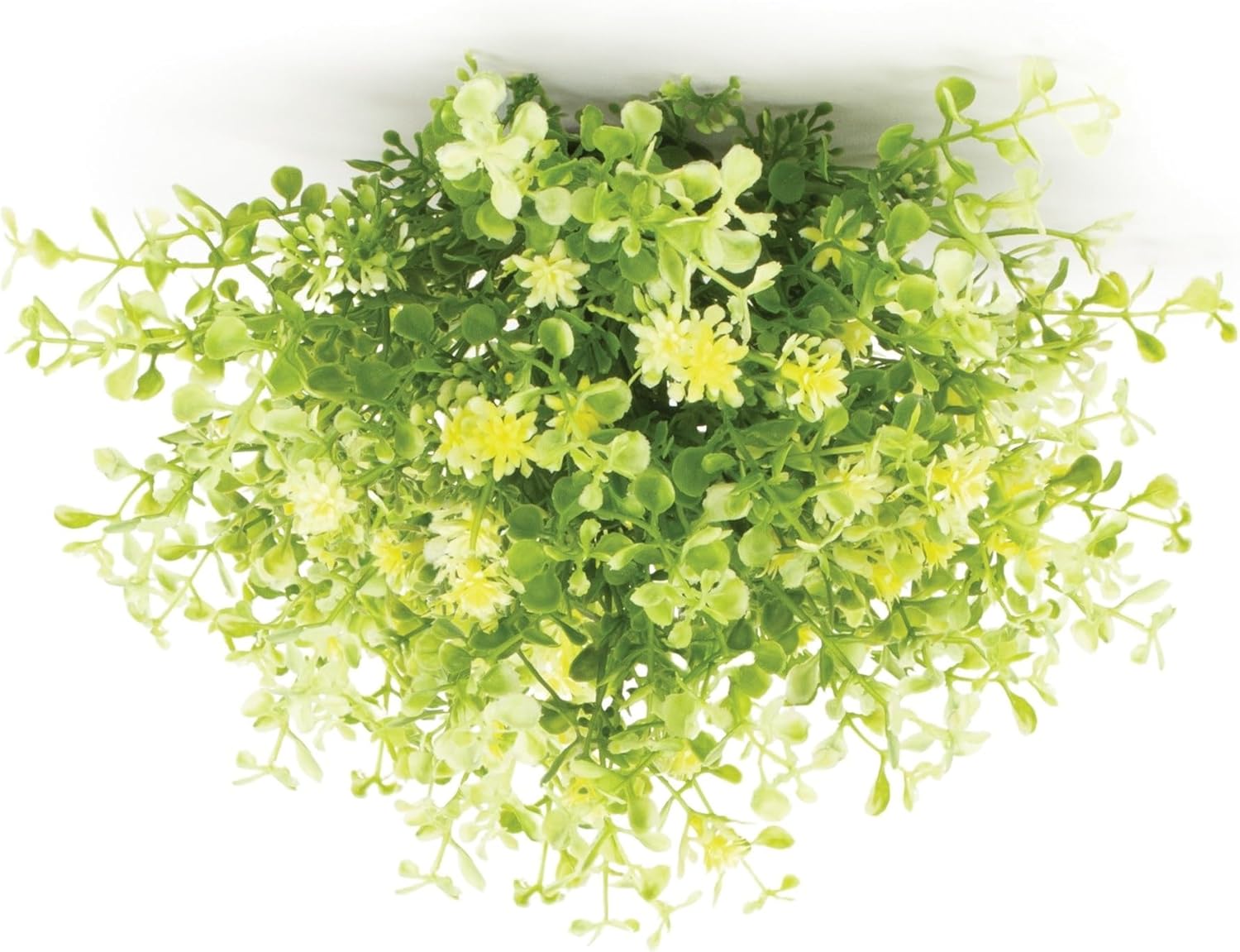 Melrose Half Orb Mini Leaf Artificial Bushes Set of 2