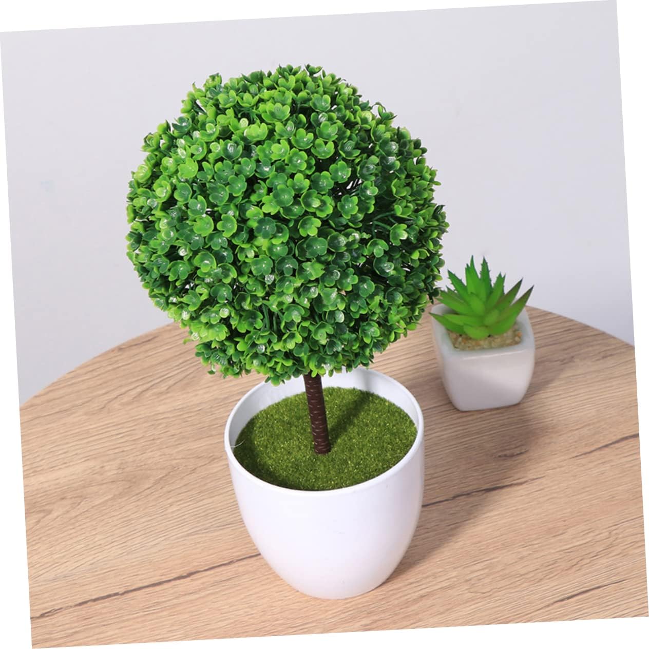 3Pcs Artificial Cherry Ball Bonsai for Home Office Decor