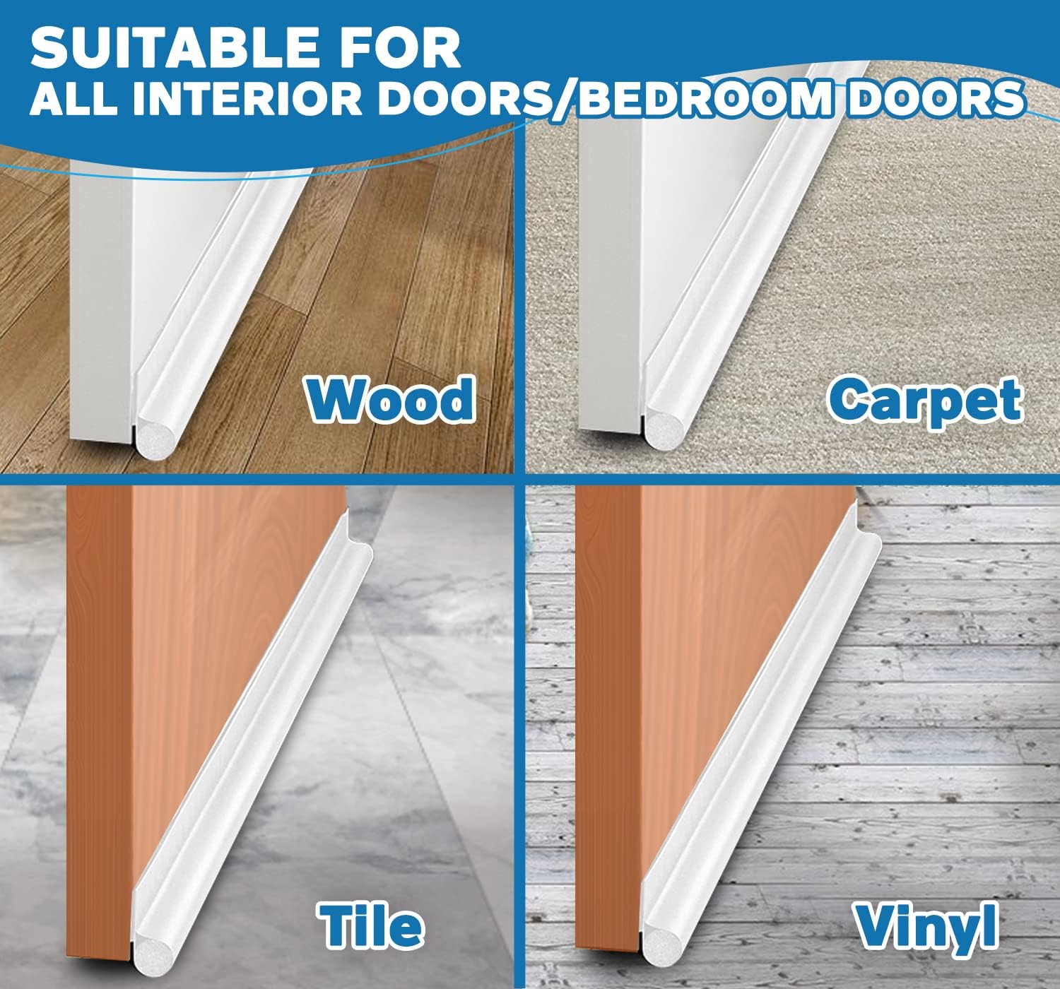 MAXTID Door Draft Stopper 30 Inch Under Door Seal