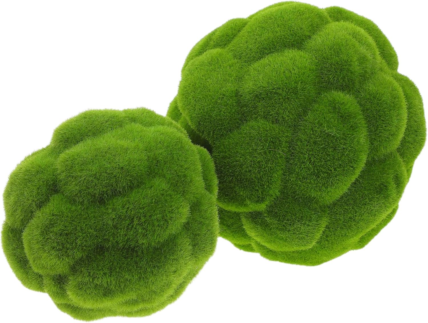 MAGICLULU 2Pcs Realistic Hanging Moss Ball Decor