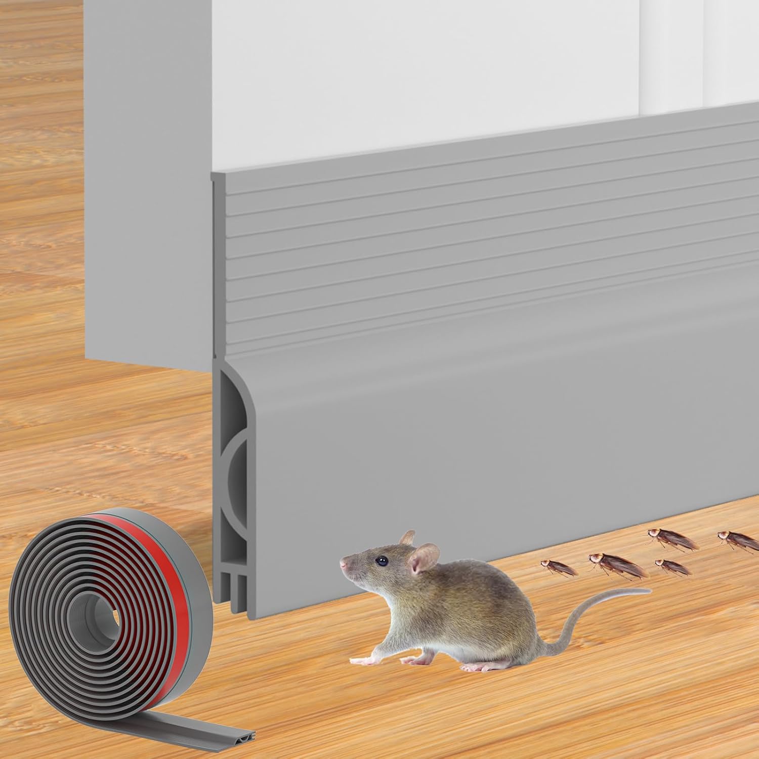 Ormestop Door Draft Stopper 78 Inch Grey