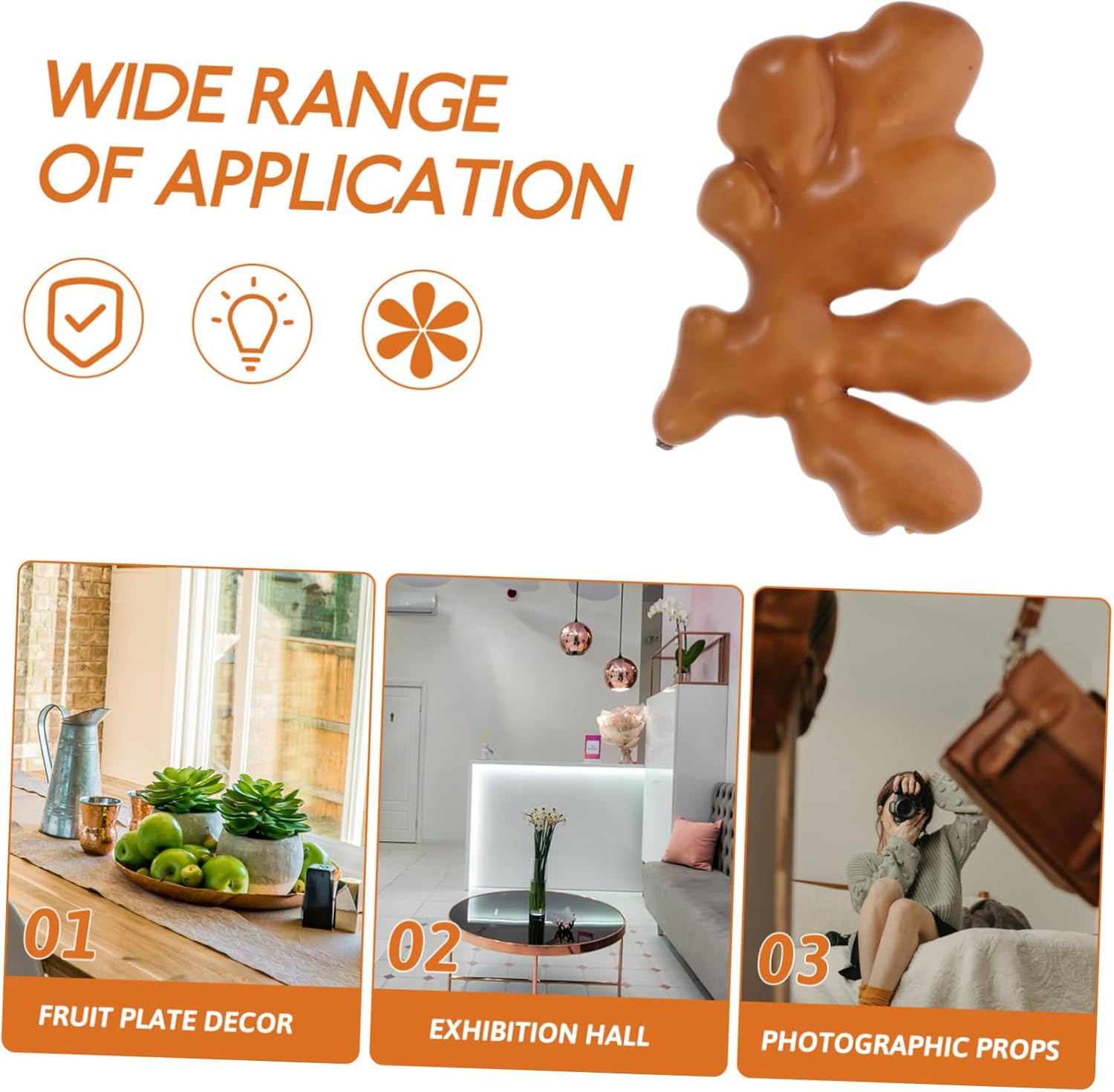 Cabilock Realistic Artificial Ginger for Kitchen Decor