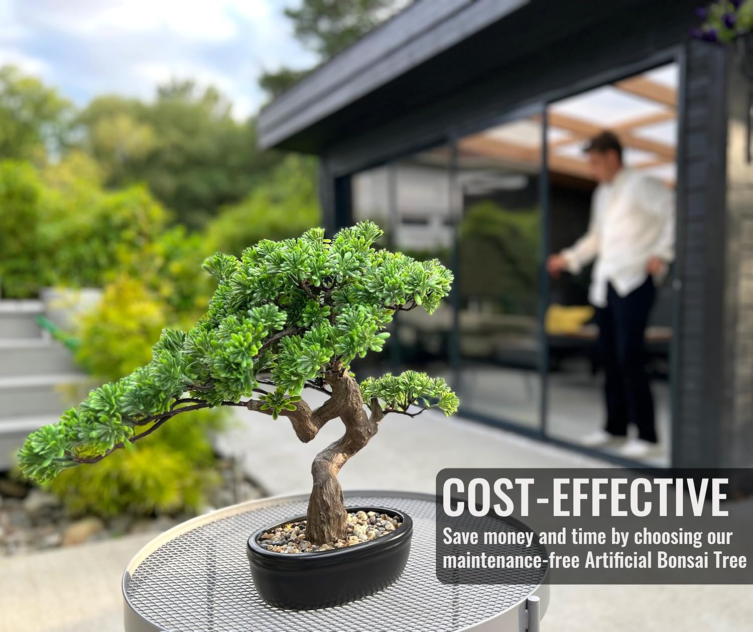 Premium Artificial Bonsai Tree 16 Inch Zen Decor