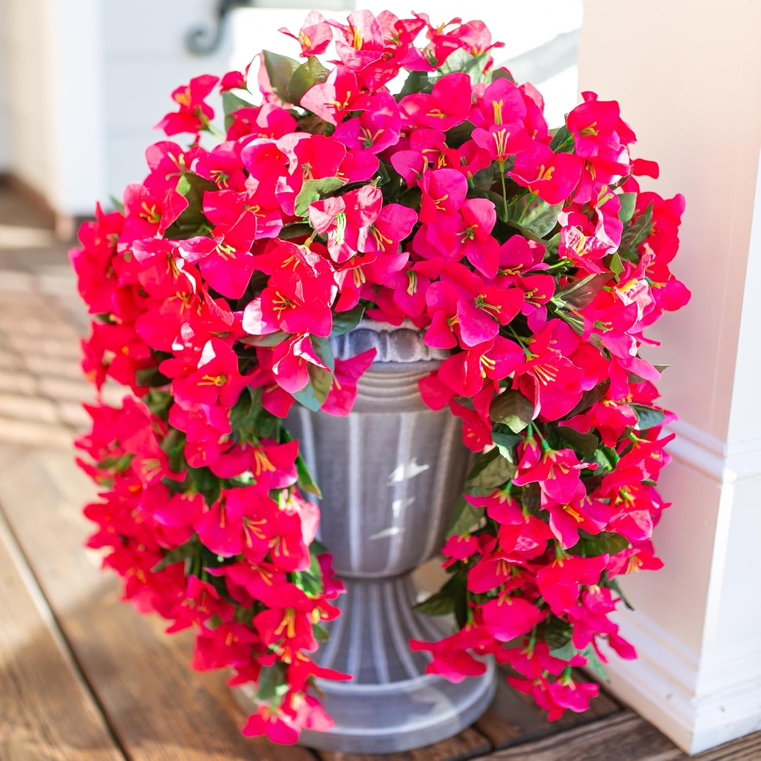 INSPRING Artificial Bougainvillea Flowers 2PCS UV Resistant Decor