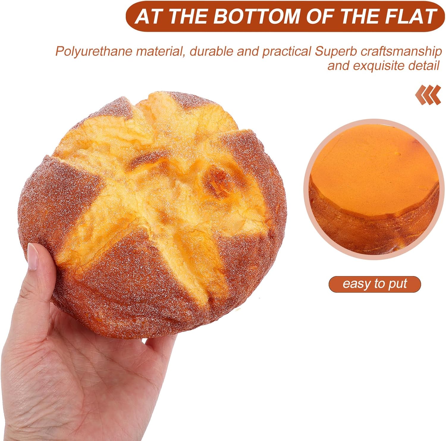 NOLITOY Artificial Bread Decoration 550X314in