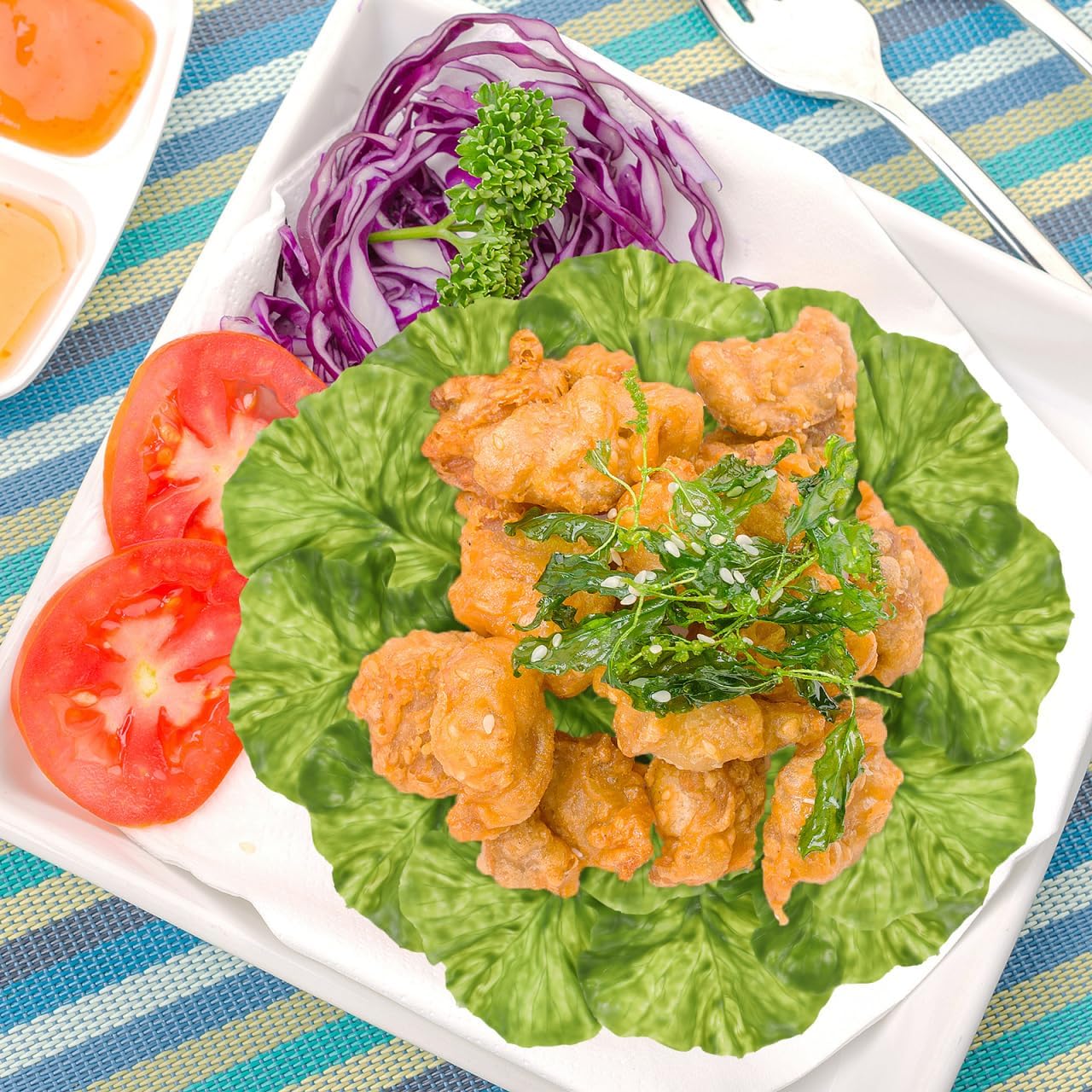 BESPORTBLE 15Pcs Realistic Artificial Lettuce
