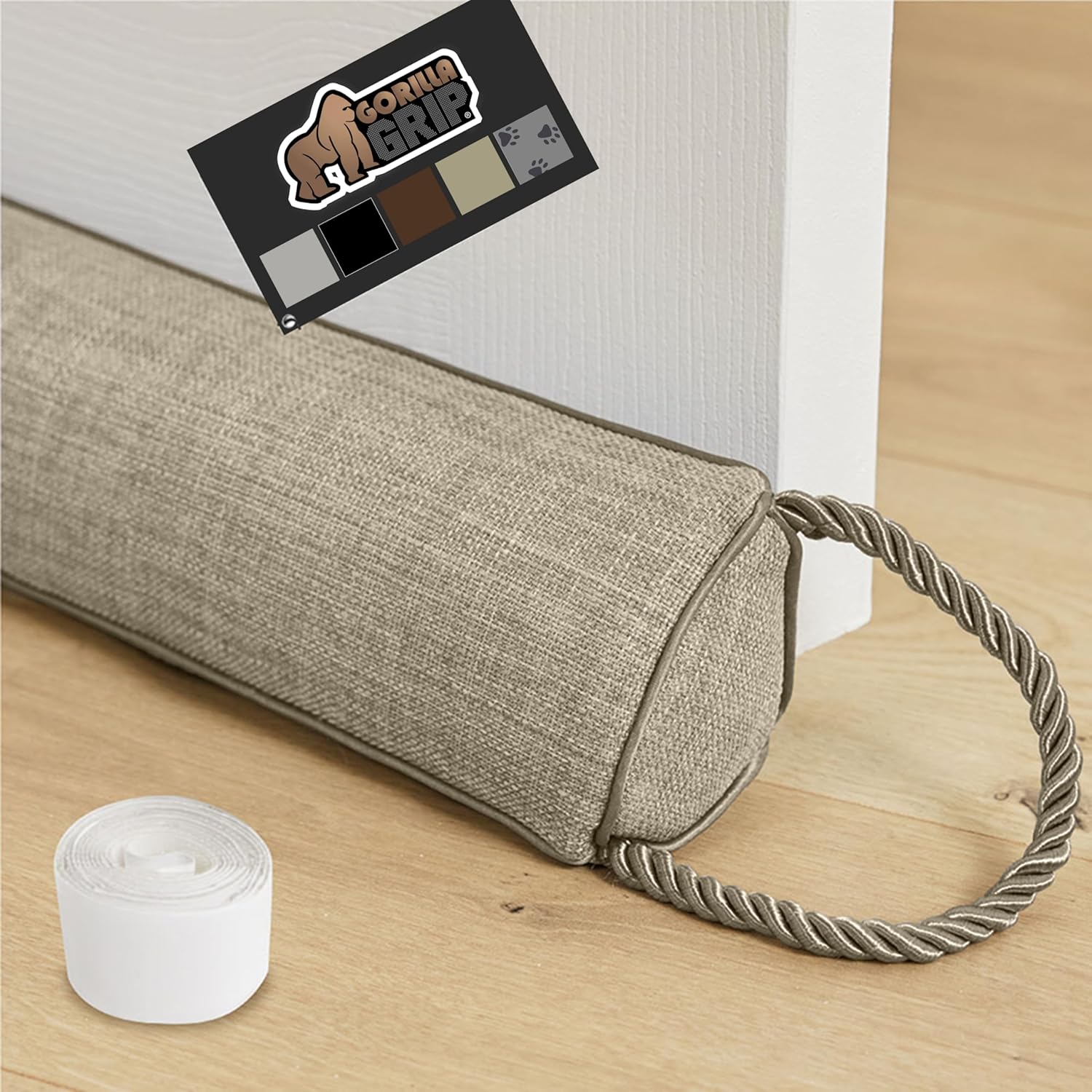 GORILLA GRIP Door Draft Stopper 32 Inch Beige