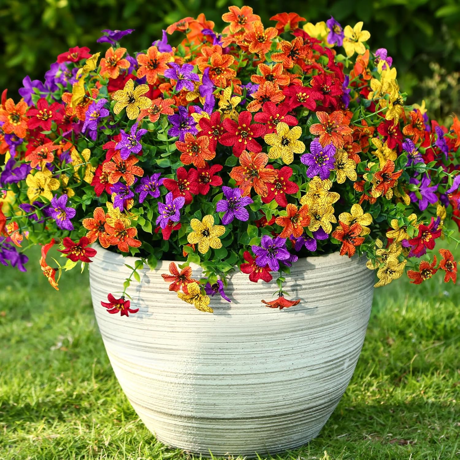 SHareconn Artificial Flowers for Outdoor Spring Decorations