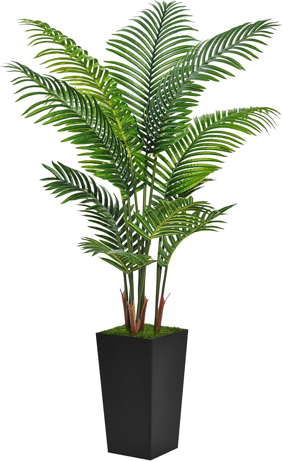 Astidy Artificial Palm Tree 5FT - Fake Tropical Areca Plant with Black Planter
