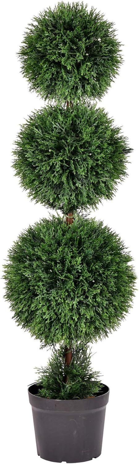 Vickerman 4 Artificial Cedar Topiary Plant