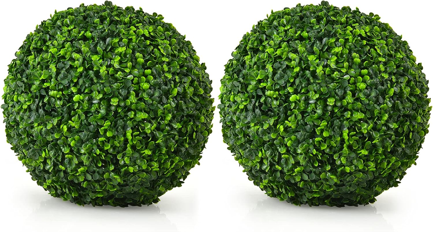 Goplus 2 PCS 157 Inch Artificial Topiary Ball Decor