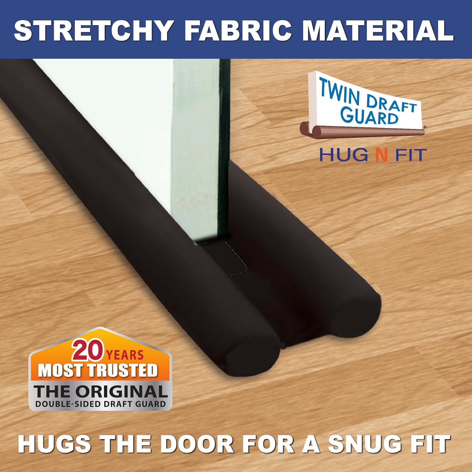 Twin Draft Guard Hug N Fit Dual Draft Stopper