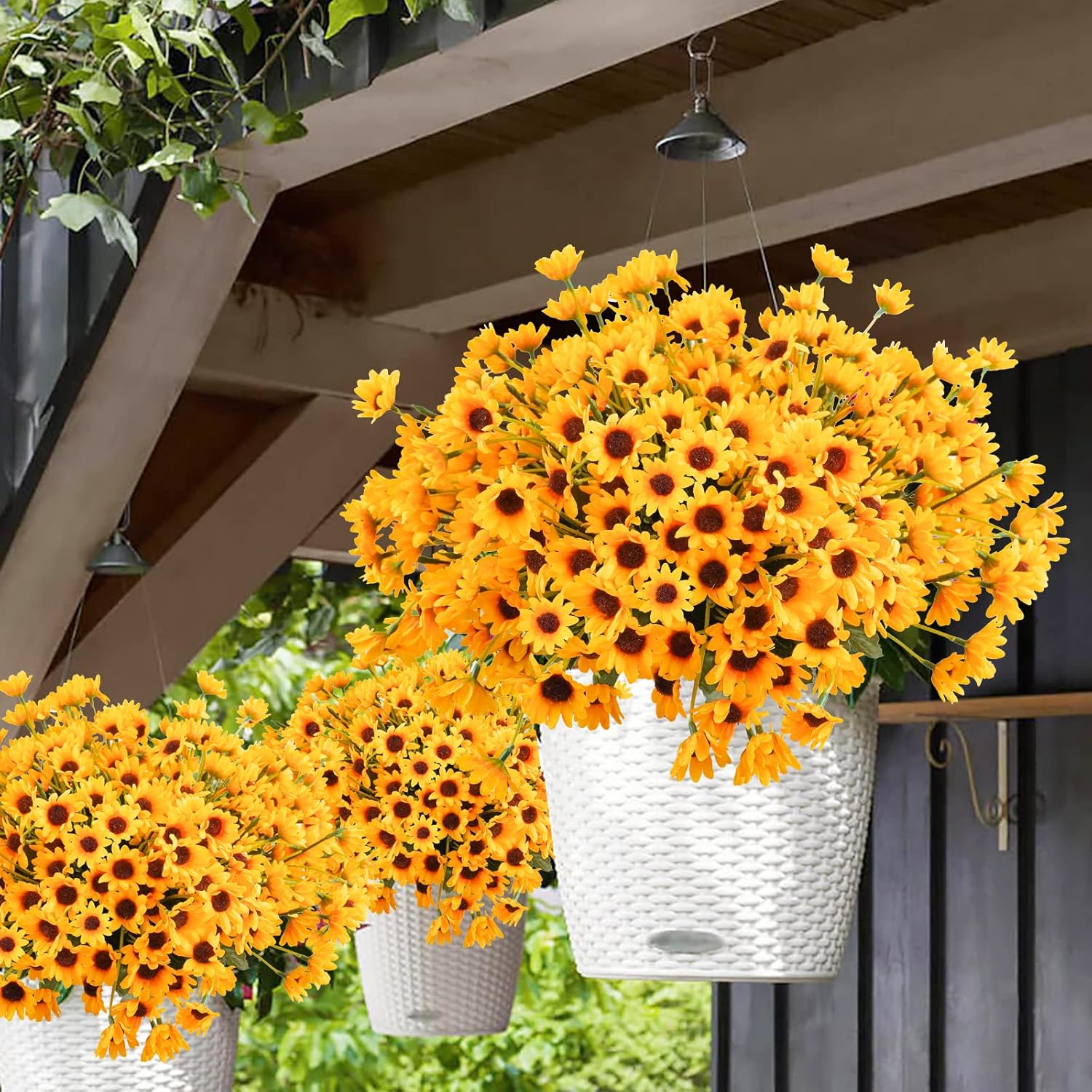 Uieke Artificial Sunflowers and Daisies 6 Bundle Yellow