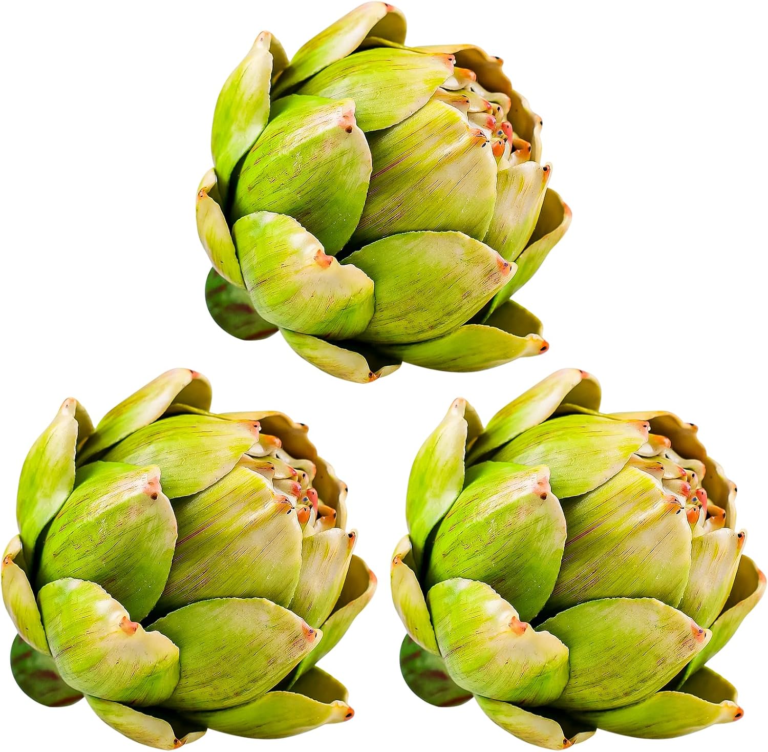 Gresorth 3 Pcs Artificial Artichoke Green Decoration
