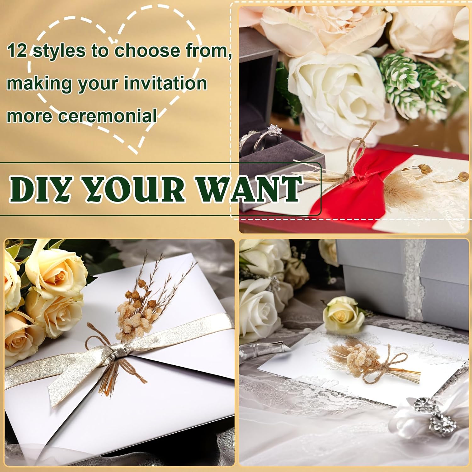 VAIPI 12 Pack Mini Dried Flower Bouquet Boho Artificial Arrangement