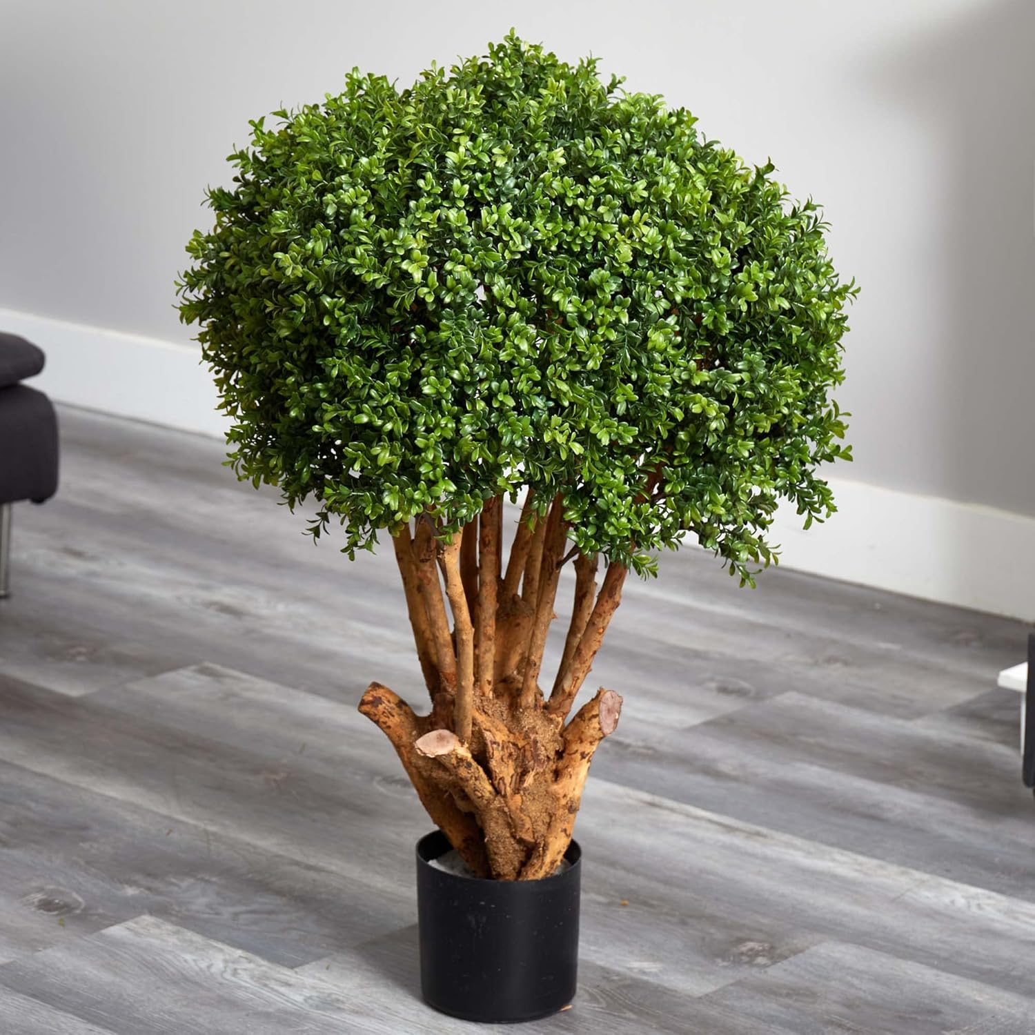 Nearly Natural 3ft Boxwood Artificial Topiary Tree