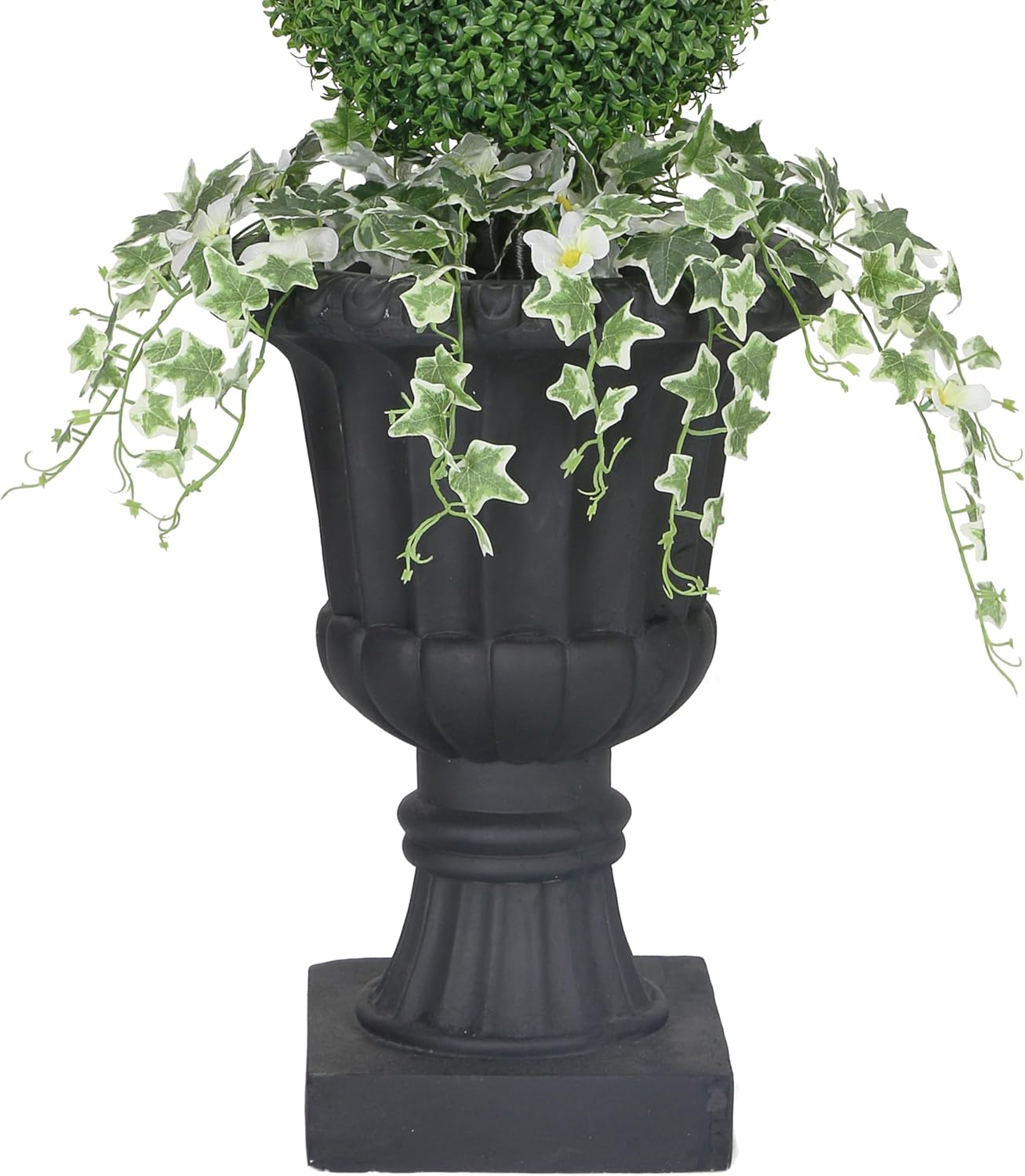 Puleo International 48 Inch Boxwood Artificial Topiary Tree