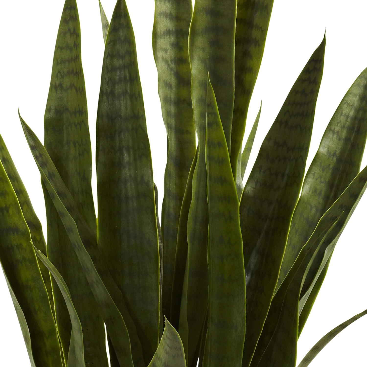 Nearly Natural Green 35in Sansevieria with Black Planter