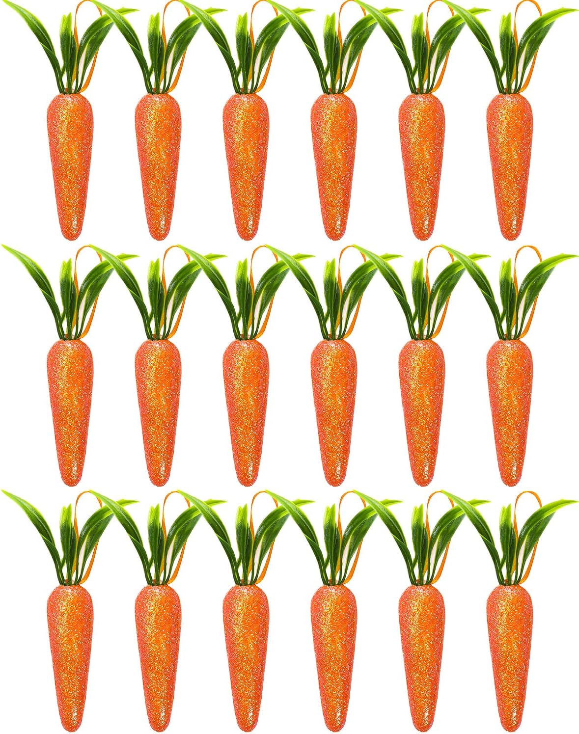 18 Pieces Artificial Carrots for Easter and Christmas Decor