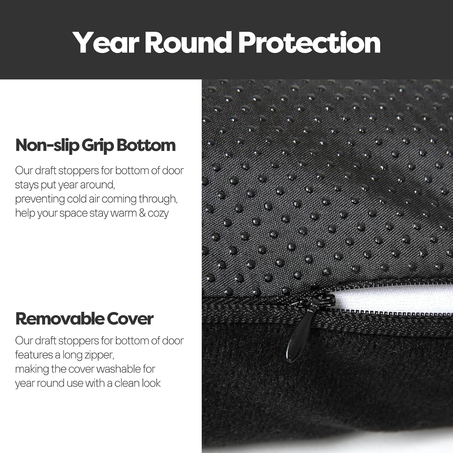 Comfyanno 38 Inch Weighted Door Draft Stopper