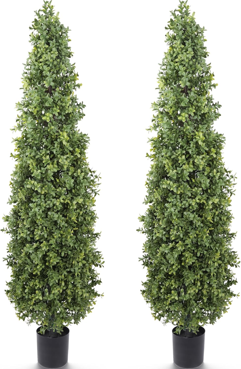 Artificial Boxwood Topiary Tree 4FT 2 Pack