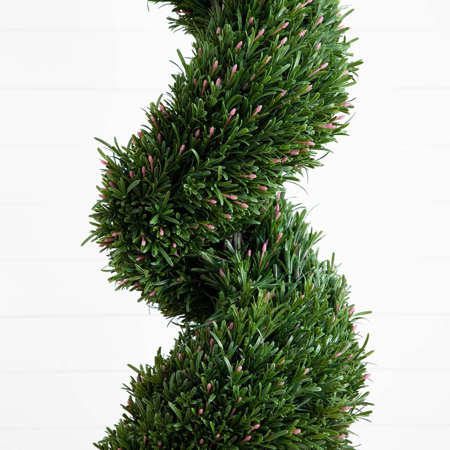 Nearly Natural 9ft UV Resistant Artificial Rosemary Spiral Topiary Tree