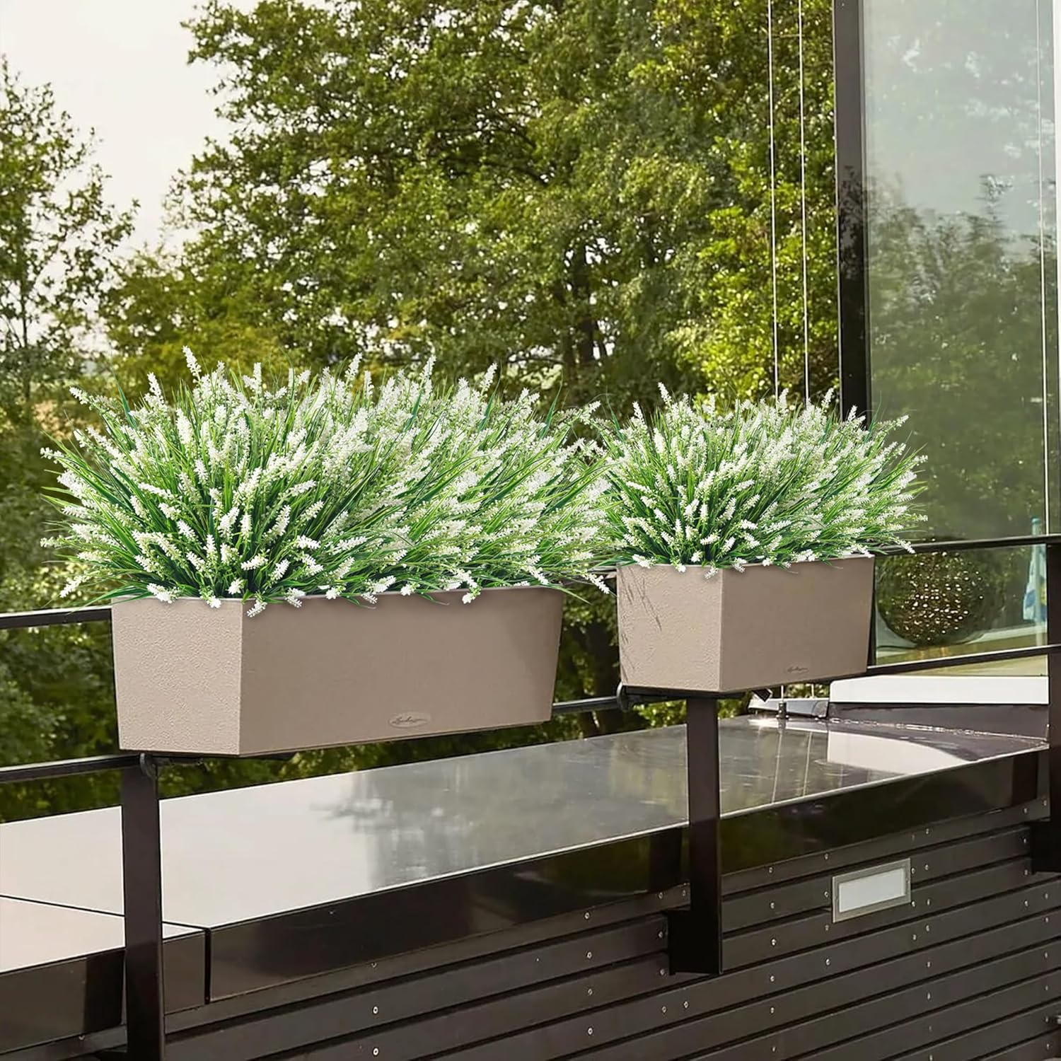 Ivydale Artificial Monkey Grass Fake Plants 10PCS Outdoor Decor