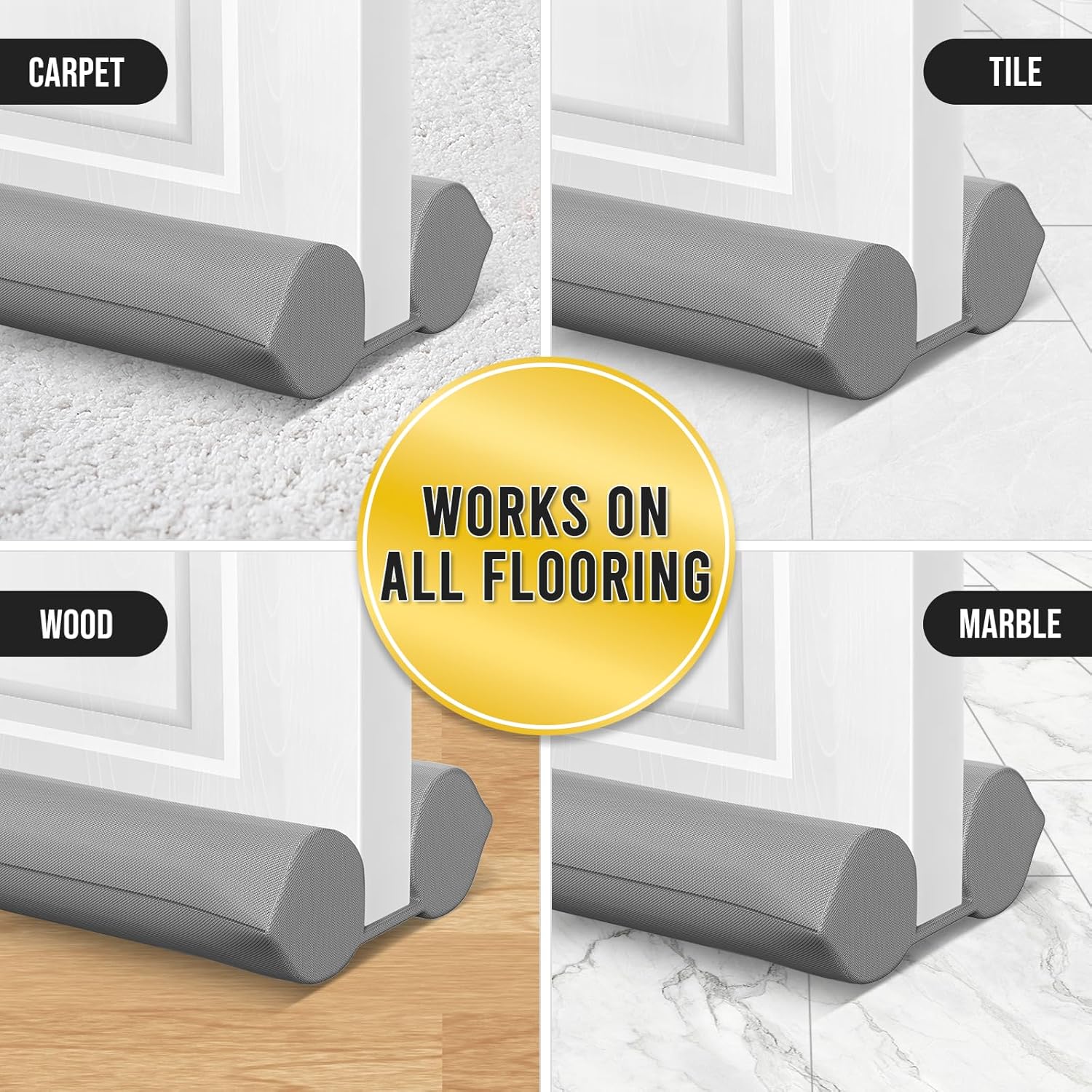 Comfyanno Under Door Draft Stopper - Gray
