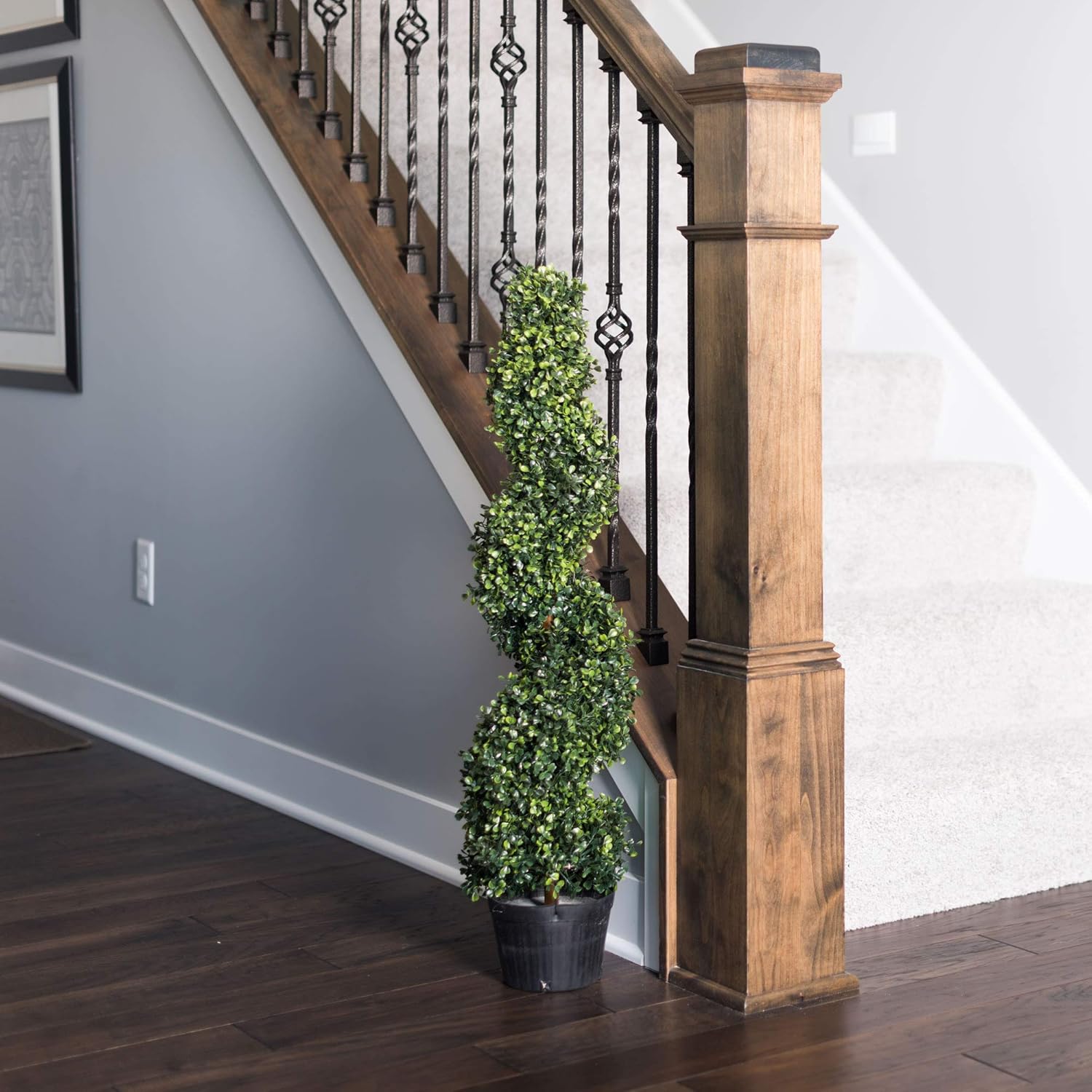 Vickerman Artificial Boxwood Spiral Tree 3 Foot Tall