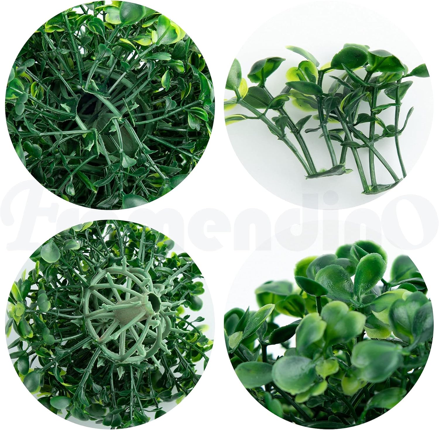 Framendino 6 Pack 4 Inch Artificial Topiary Plant Balls