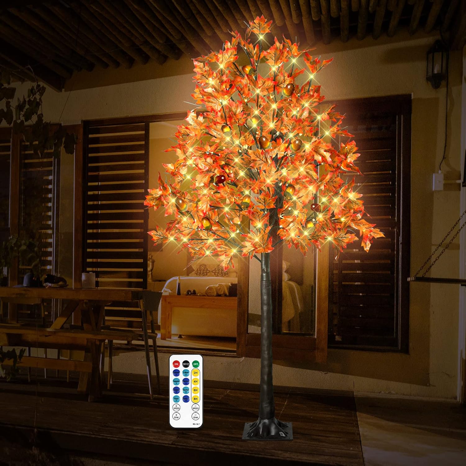 6FT Lighted Maple Tree with 130 LED Lights