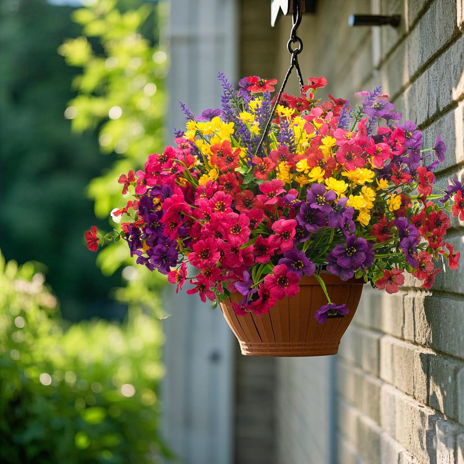 20Pcs UV Resistant Artificial Flowers Outdoor