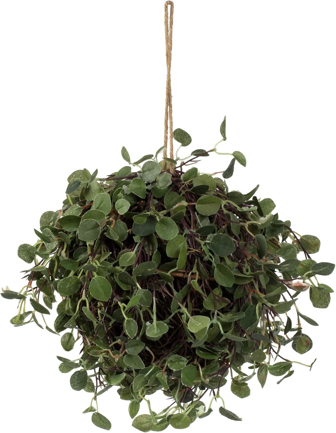 Vickerman 6 Inch Artificial Topiary Kissing Ball - Natural Green