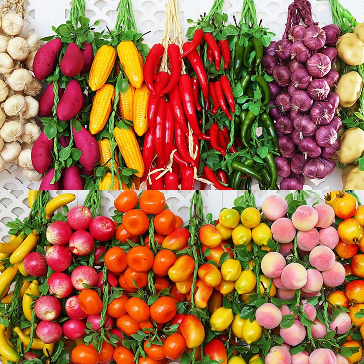 Artificial Vegetable Fruit String Set 20 Pieces