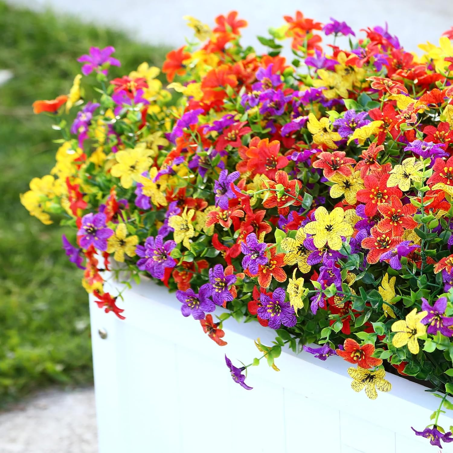 SHareconn Artificial Flowers for Outdoor Spring Decorations