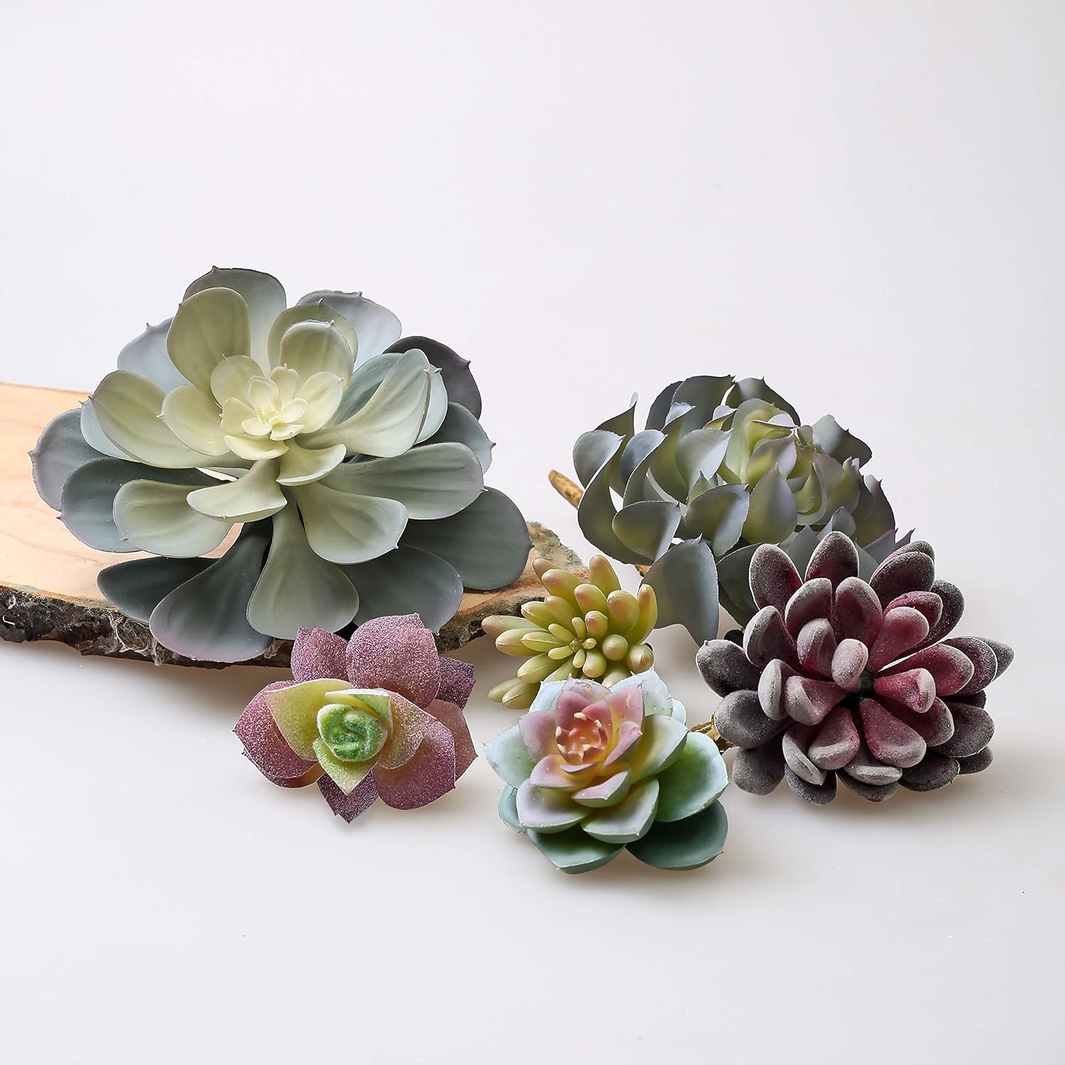 Artificial Succulents 15-Pack - Premium Faux Cactus Plants