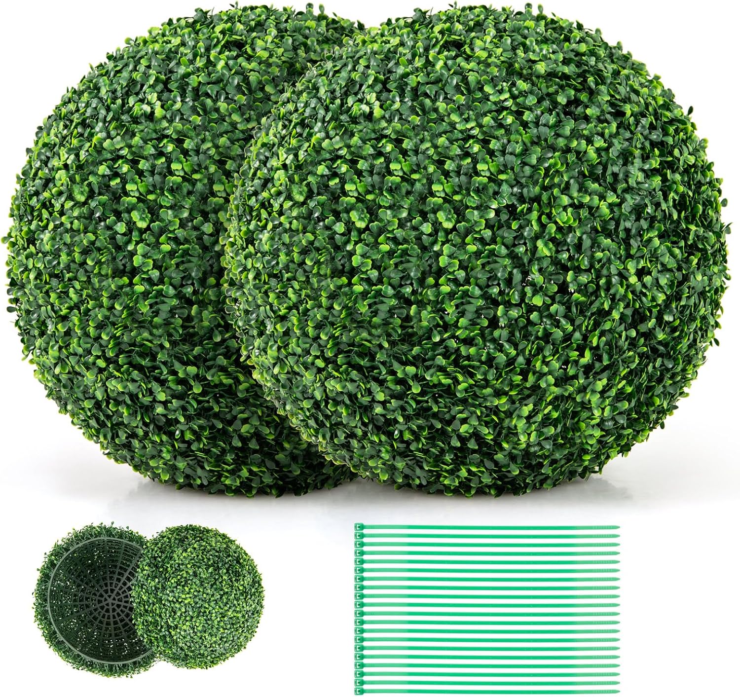 GOFLAME 20 Artificial Plant Topiary Ball Set