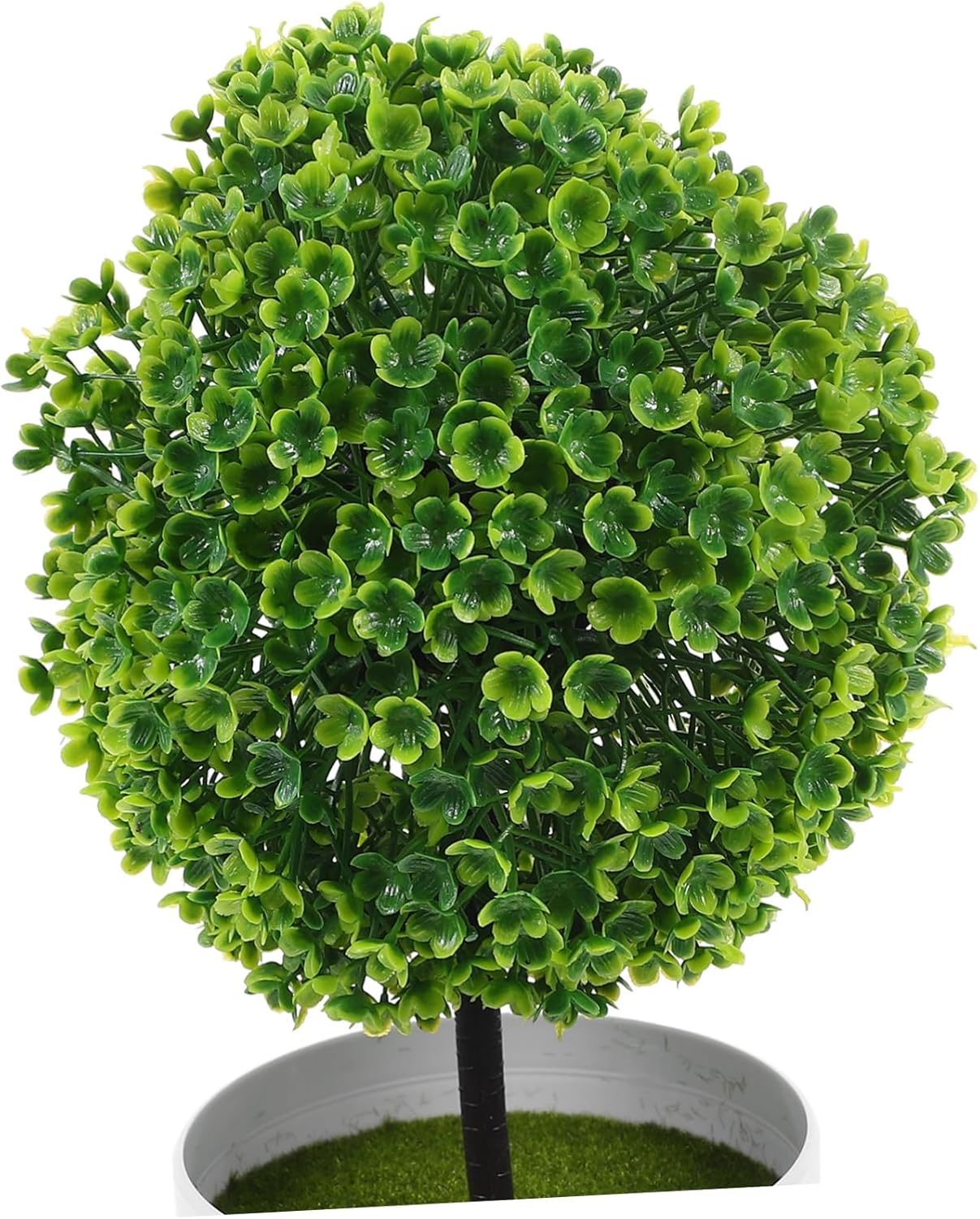 2Pcs Green Plastic Flower Ball Artificial Topiary Decor