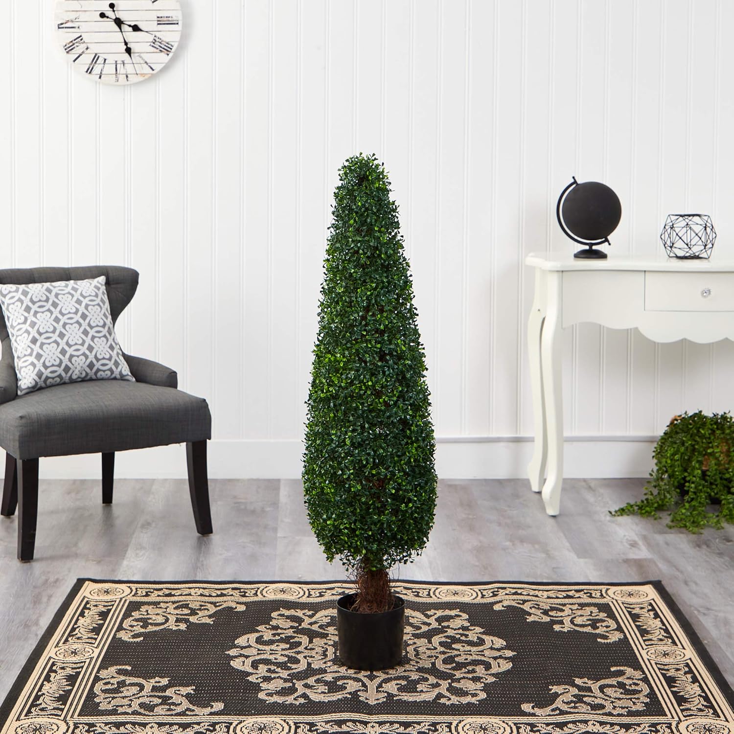 Nearly Natural 4ft Boxwood Topiary Artificial Tree UV Resistant