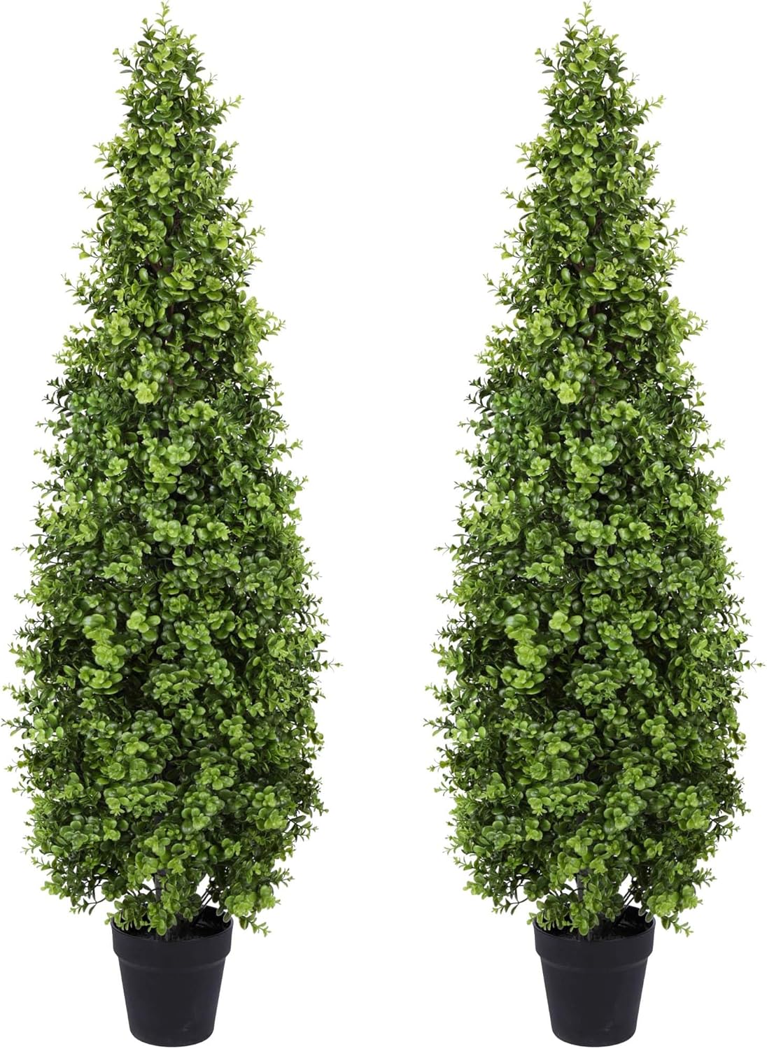 48 Inch Artificial Boxwood Topiary Tree 2 Pack