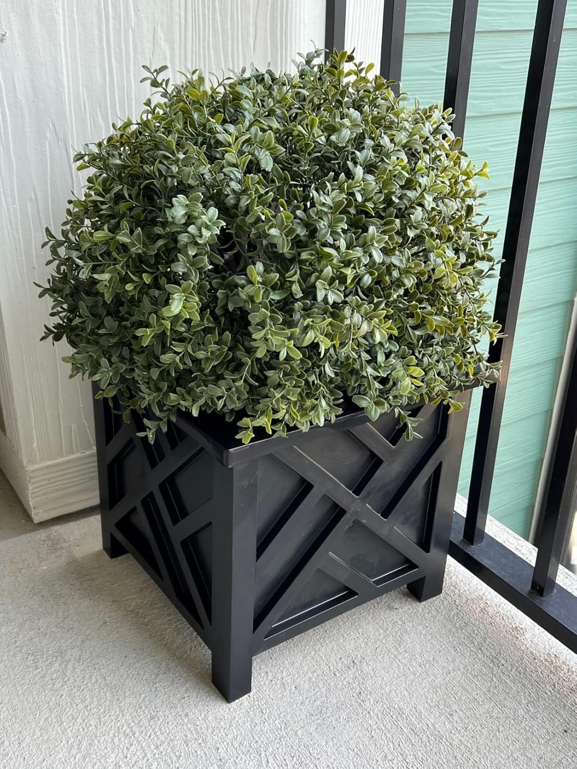 24 Inch Boxwood Ball Artificial Topiary Potted Plant