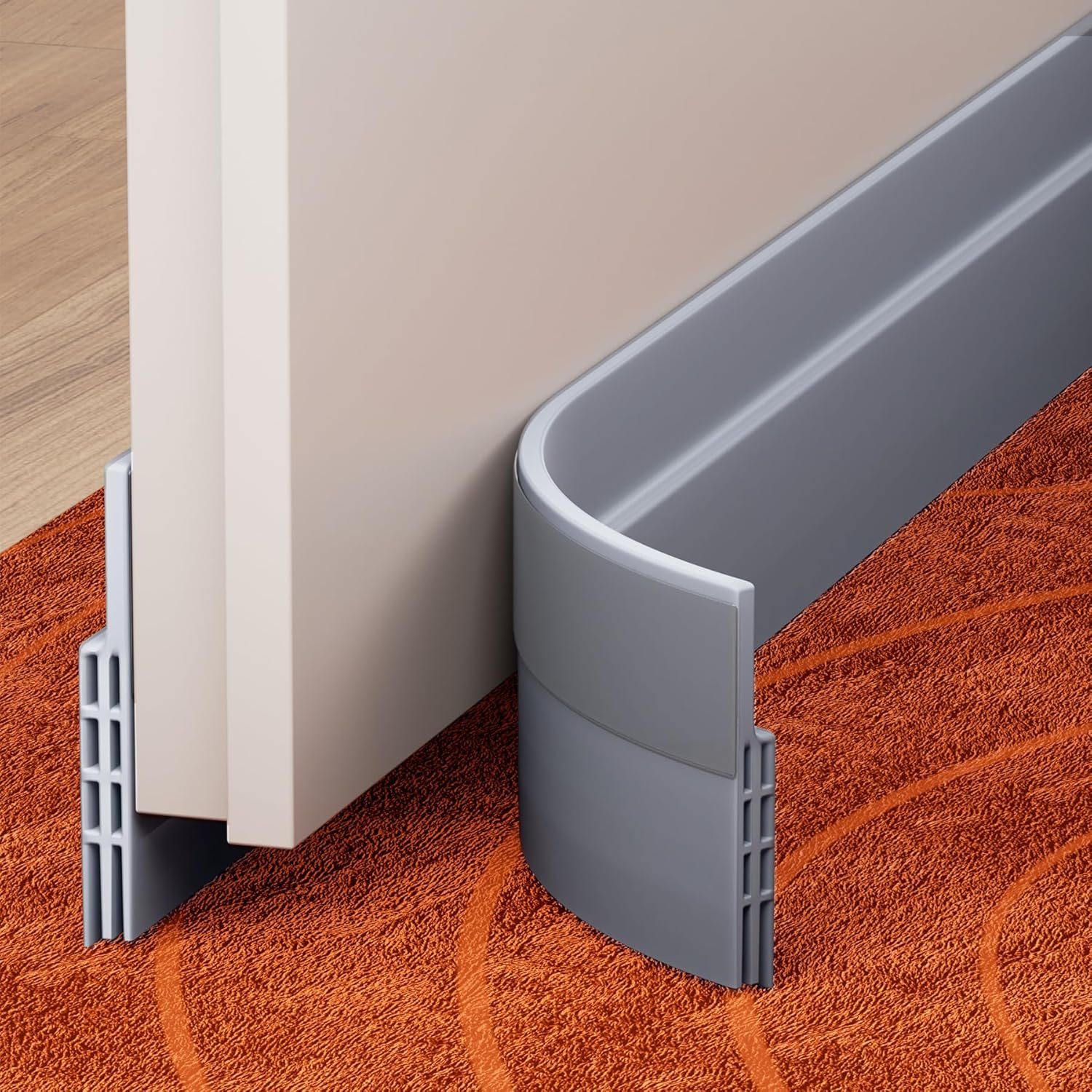 GroTheory 2 Pack Door Draft Stopper Grey